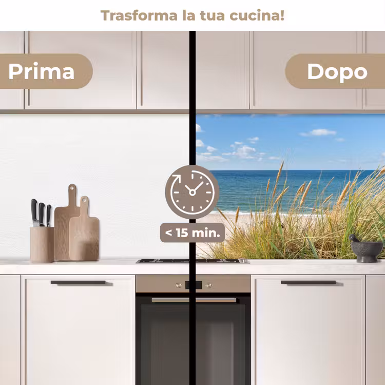 Schienale cucina - Duna - Erba - Mare - Spiaggia — 2