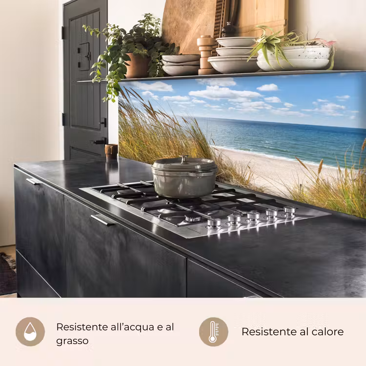Schienale cucina - Duna - Erba - Mare - Spiaggia — 4