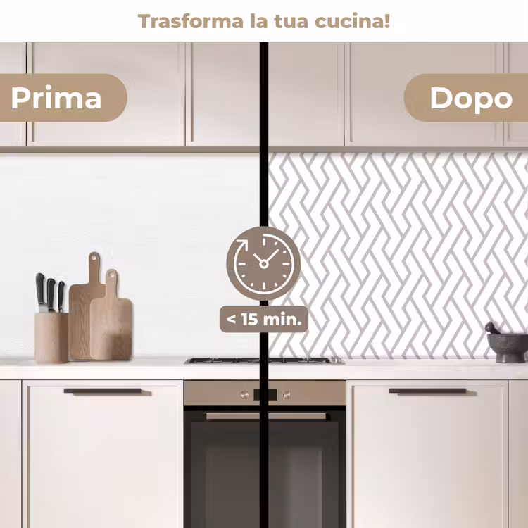 Schienale cucina - Grafica - Motivo - Moderno - Linea — 3