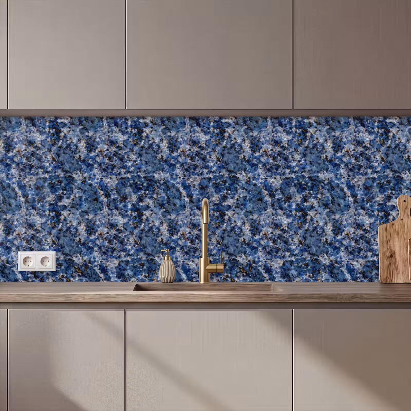 Schienale cucina - Granito - Blu - Fresco — 1