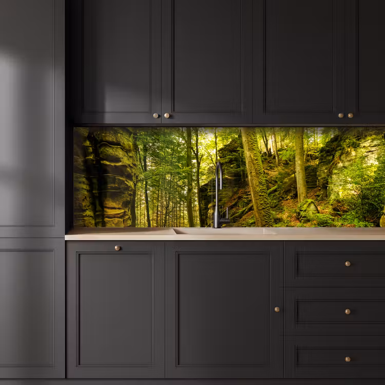 Schienale cucina - Alberi - Pietra - Foresta - Natura - Piante — 5