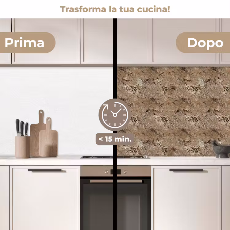 Schienale cucina - Beige - Granito - Grezzo — 3