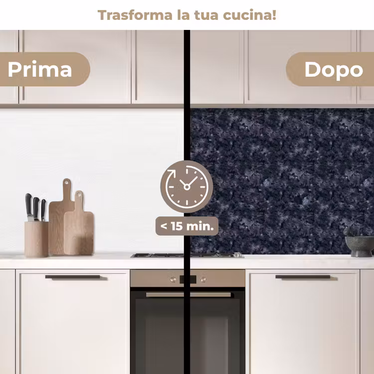 Schienale cucina - Grigio - Nero - Fantasia — 3