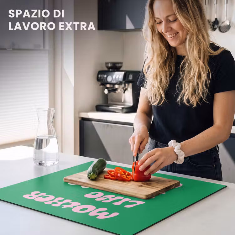 Protezione piano induzione - Testo - Cuore - Madre - Verde — 4