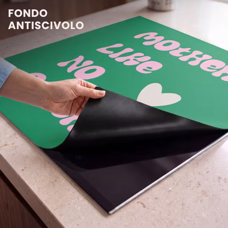 Protezione piano induzione - Testo - Cuore - Madre - Verde — 5