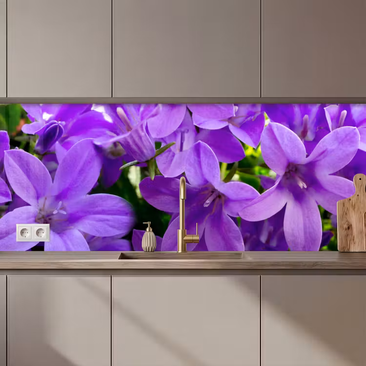 Schienale cucina - Fiori - Viola - Natura — 1