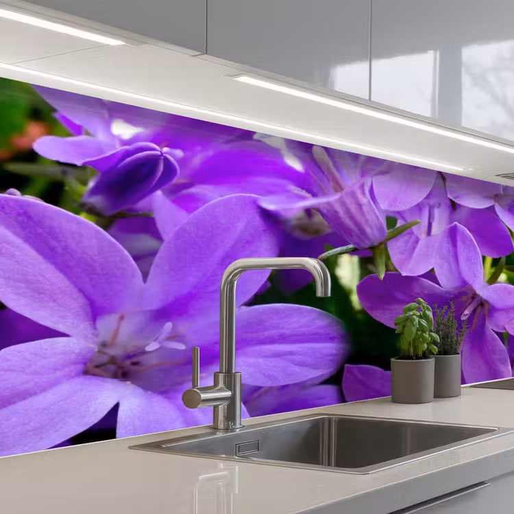 Schienale cucina - Fiori - Viola - Natura — 2