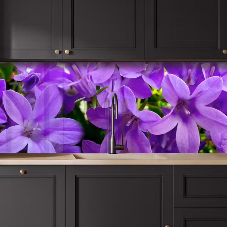 Schienale cucina - Fiori - Viola - Natura — 6