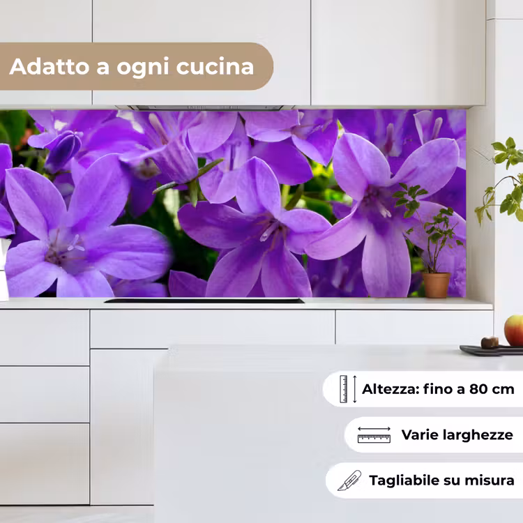 Schienale cucina - Fiori - Viola - Natura — 7