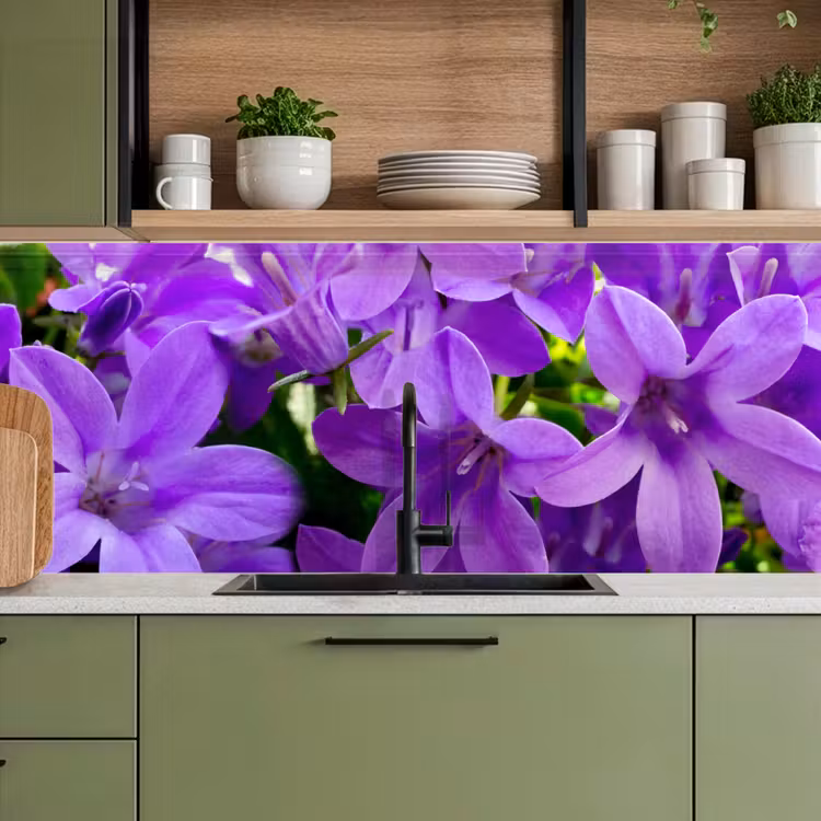 Schienale cucina - Fiori - Viola - Natura — 8