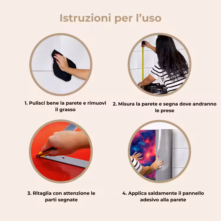 Schienale cucina - Fulmini - Nuvole - Colori — 9