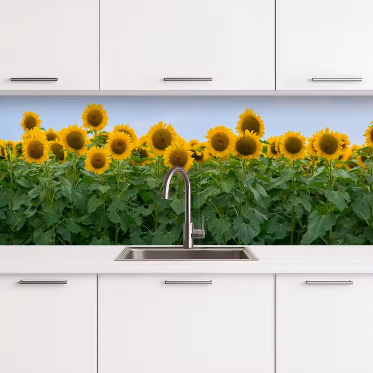 Schienale cucina - Girasoli - Giallo - Natura — 4
