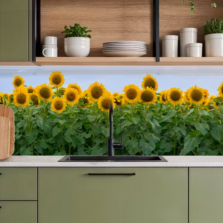Schienale cucina - Girasoli - Giallo - Natura — 8