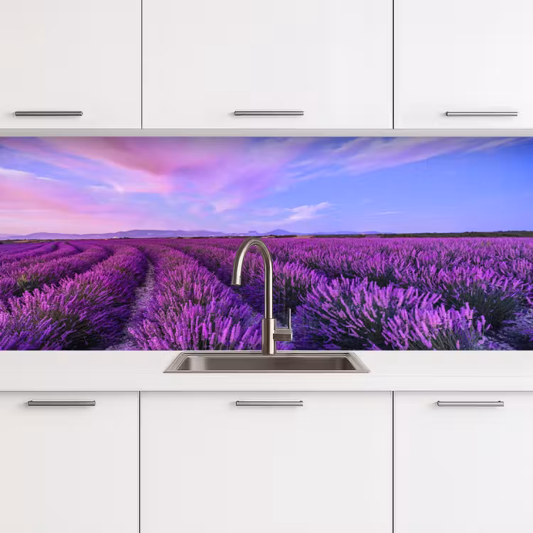 Schienale cucina - Lavanda - Viola - Fiori - Natura — 4