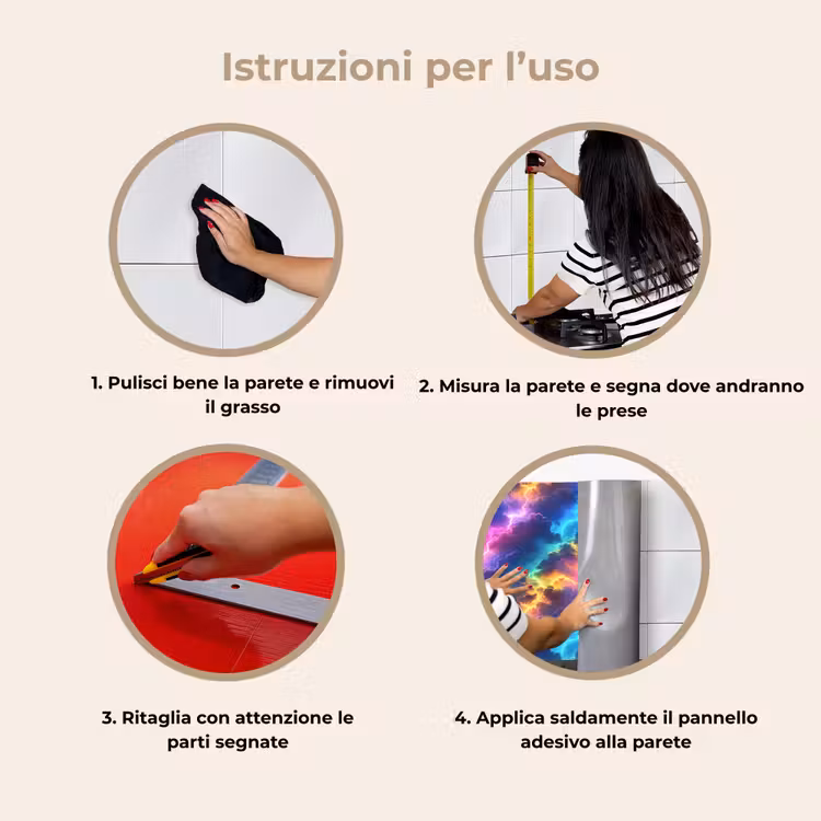 Schienale cucina - Tempesta - Fulmine - Arcobaleno — 9
