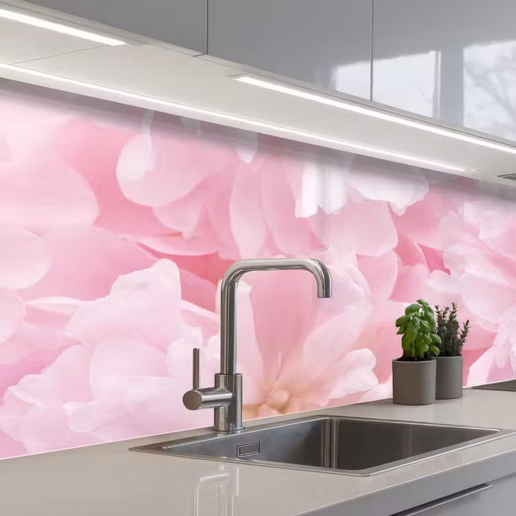 Schienale cucina - Fiori - Rosa - Peonia — 2