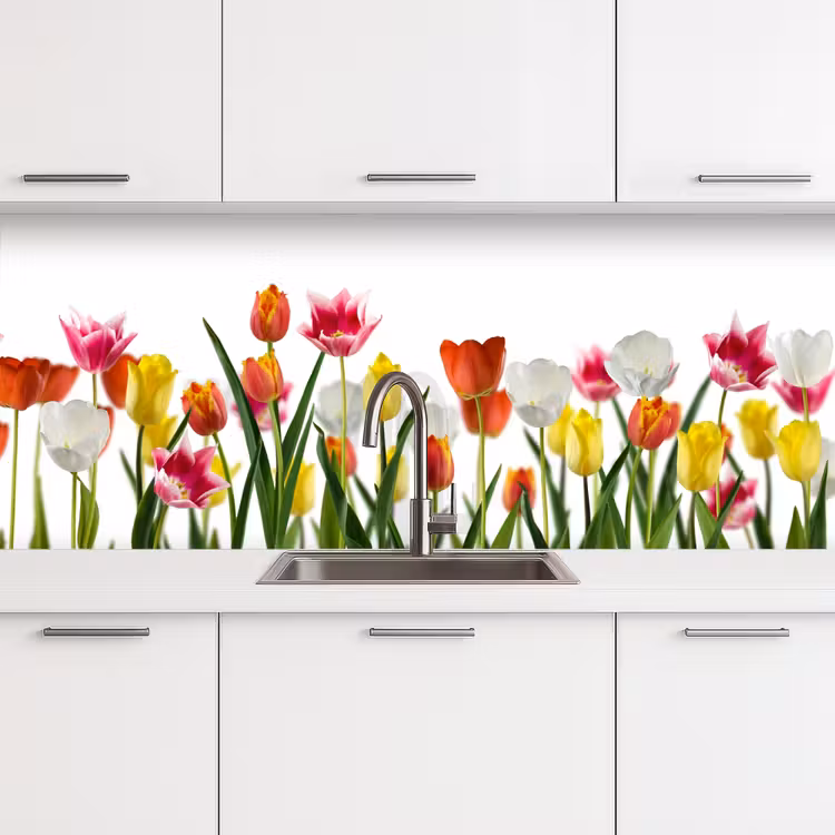 Schienale cucina - Fiori - Tulipani - Colorati — 4
