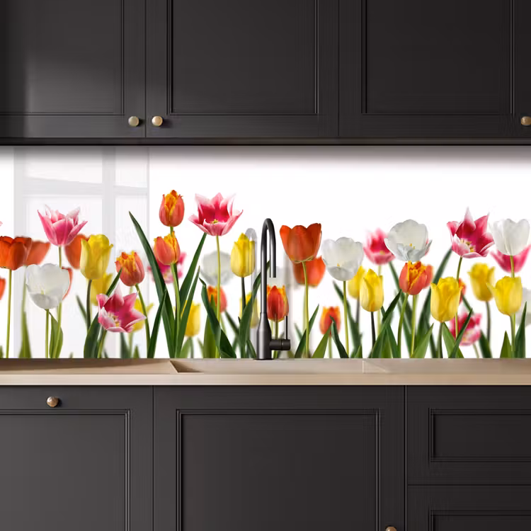 Schienale cucina - Fiori - Tulipani - Colorati — 6