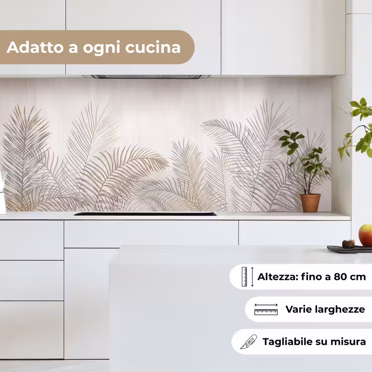 Schienale cucina - Foglie - Beige - Botanico - Vintage — 7