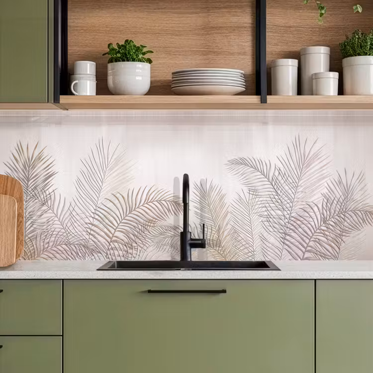 Schienale cucina - Foglie - Beige - Botanico - Vintage — 8