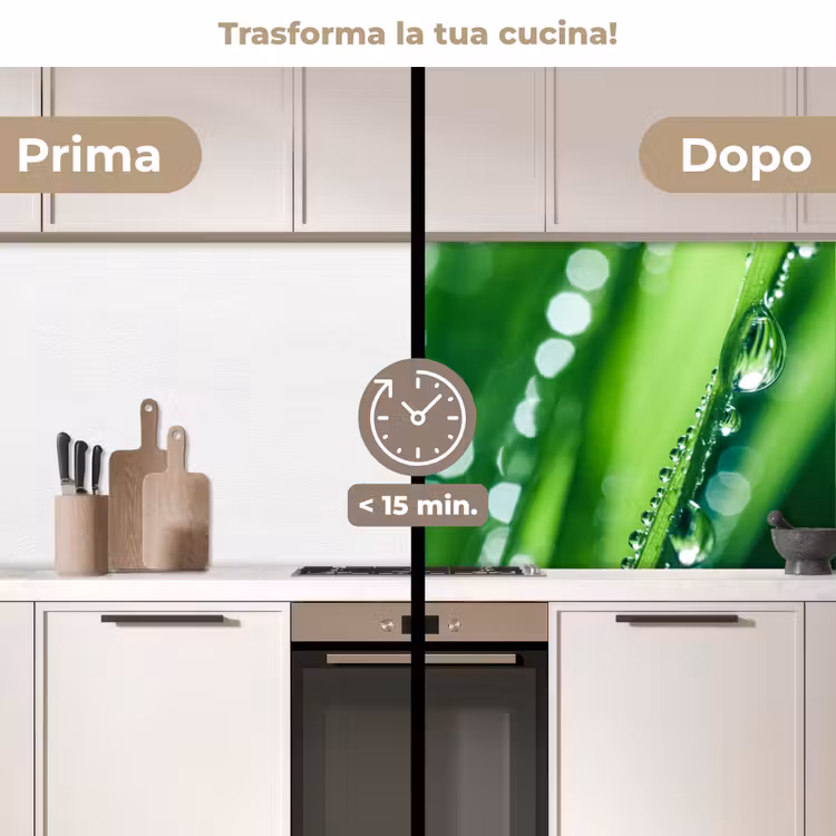 Schienale cucina - Natura - Erba - Verde — 3