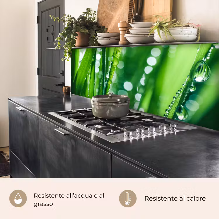 Schienale cucina - Natura - Erba - Verde — 5