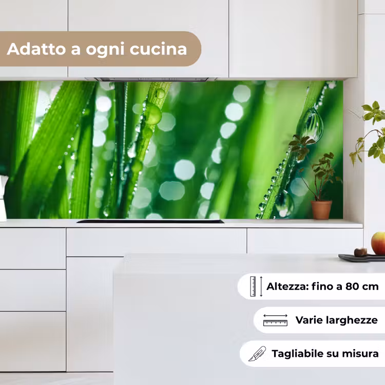 Schienale cucina - Natura - Erba - Verde — 7