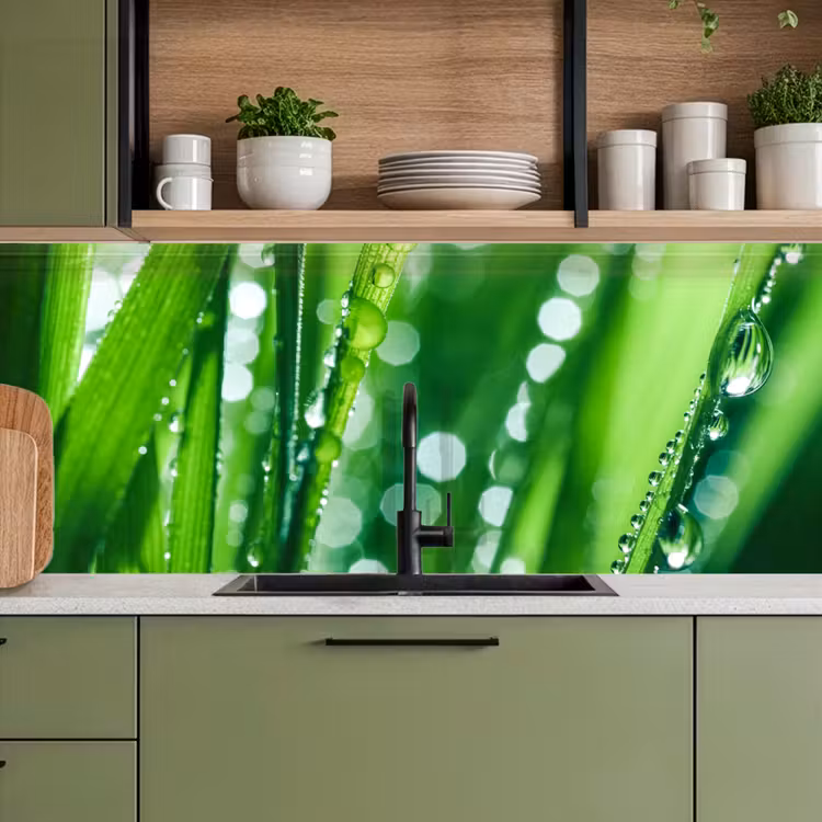 Schienale cucina - Natura - Erba - Verde — 8