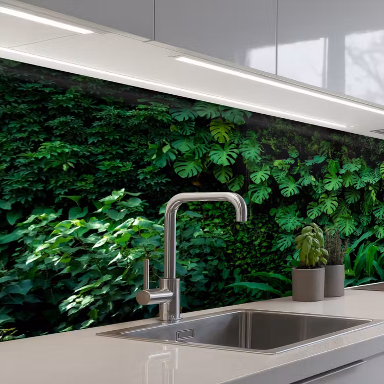 Schienale cucina - Natura - Foresta - Verde - Monstera — 2
