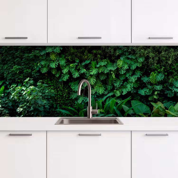Schienale cucina - Natura - Foresta - Verde - Monstera — 4