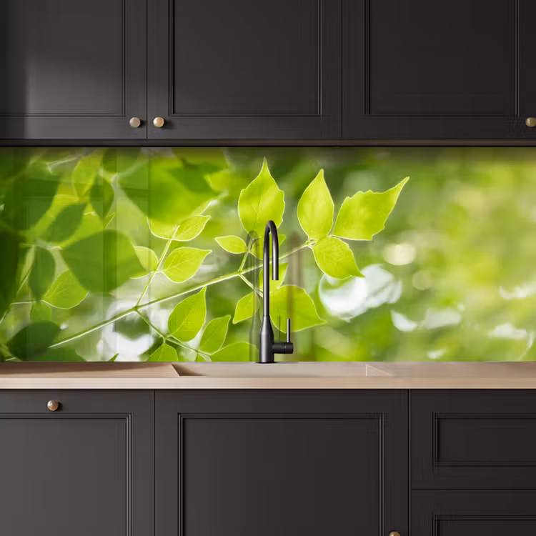 Schienale cucina - Natura - Primavera - Verde - Foglie — 6