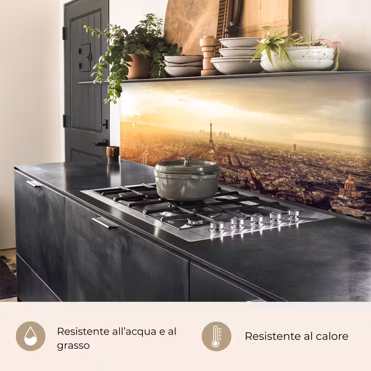 Schienale cucina - Parigi - Skyline - Tramonto - Città — 5