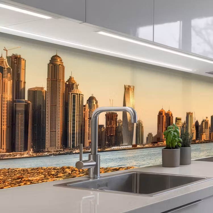 Schienale cucina - Skyline - Canale - Grattacieli — 2