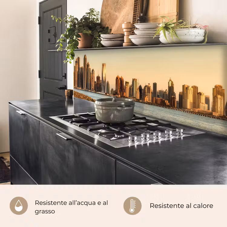 Schienale cucina - Skyline - Canale - Grattacieli — 5