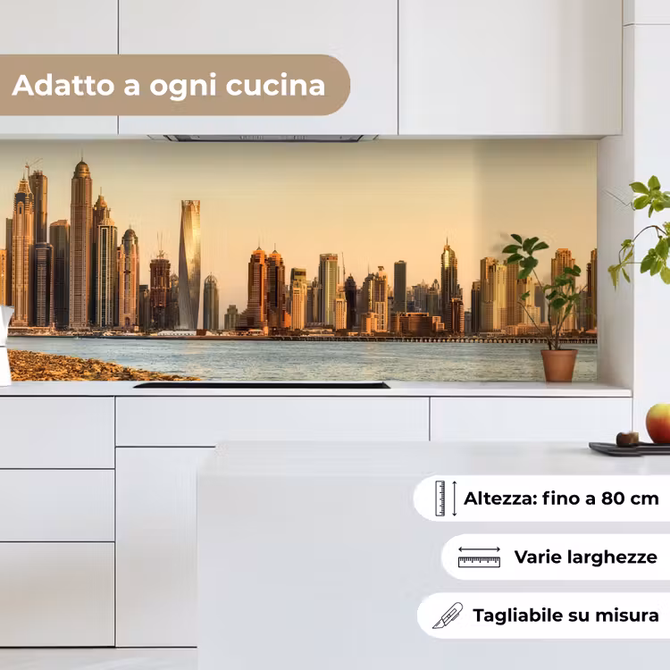 Schienale cucina - Skyline - Canale - Grattacieli — 7