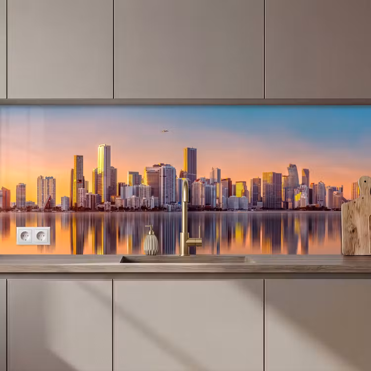 Schienale cucina - Skyline - Edifici - Città — 1