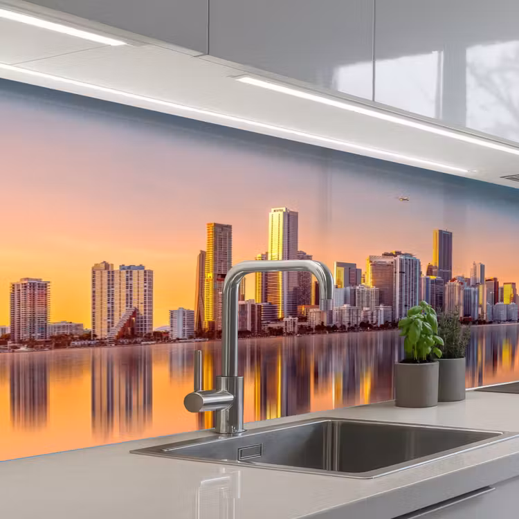 Schienale cucina - Skyline - Edifici - Città — 2