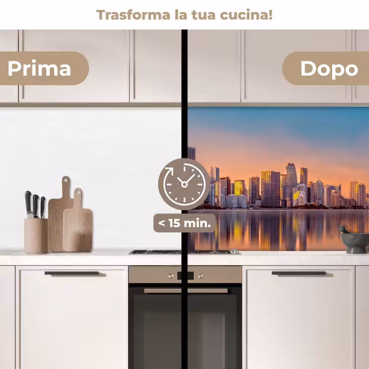 Schienale cucina - Skyline - Edifici - Città — 3