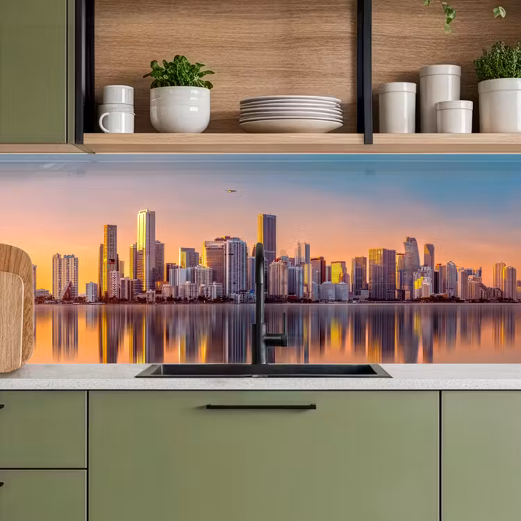 Schienale cucina - Skyline - Edifici - Città — 8