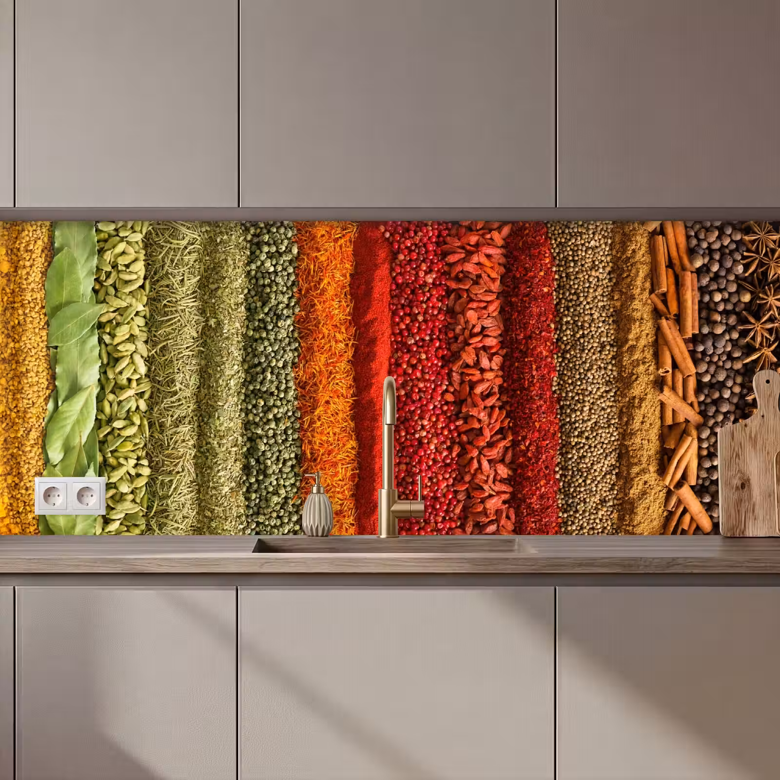 Schienale cucina - Erbe - Spezie - Colorati — 1
