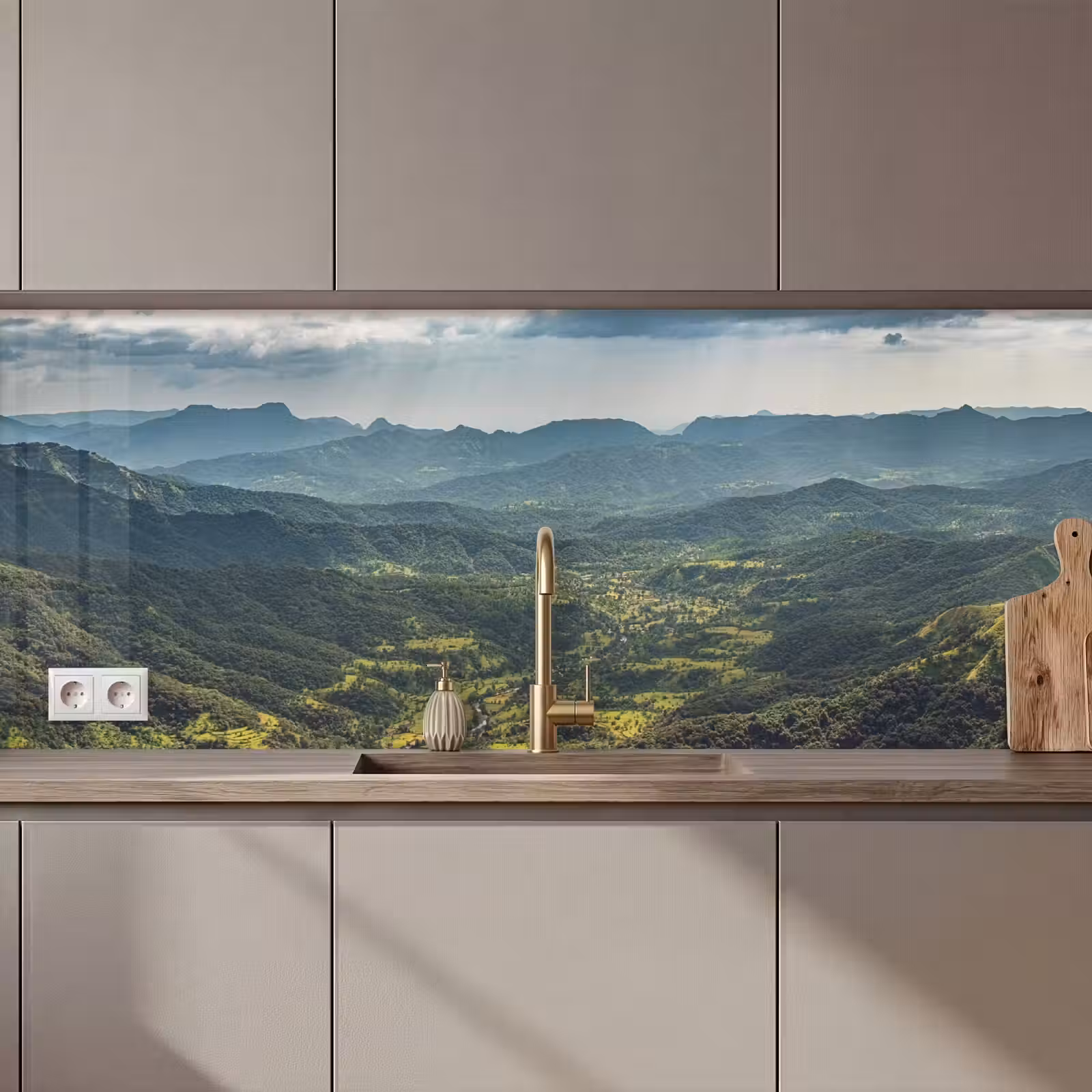 Schienale cucina - Paesaggio - Valle - Verde — 1