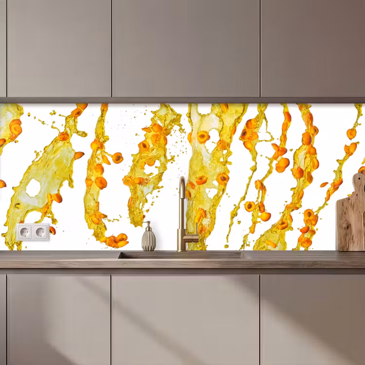 Schienale cucina - Arancione - Giallo - Splash - Frutta — 1