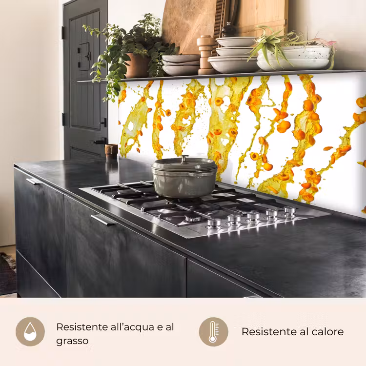 Schienale cucina - Arancione - Giallo - Splash - Frutta — 5