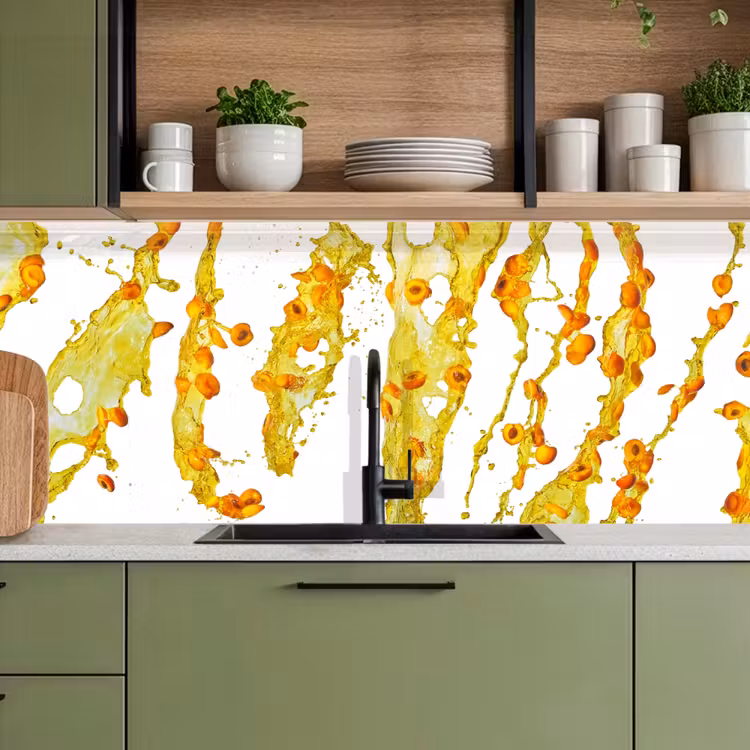 Schienale cucina - Arancione - Giallo - Splash - Frutta — 8