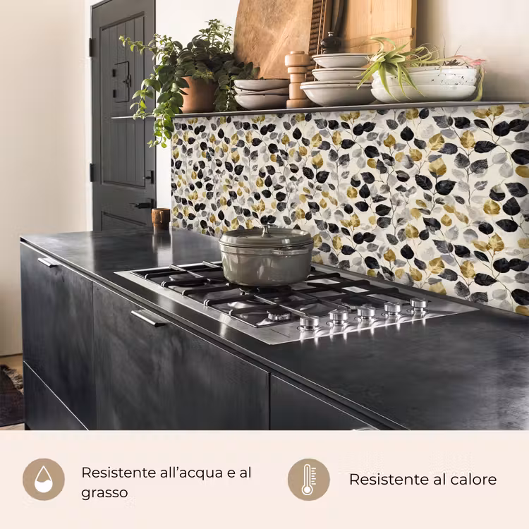 Schienale cucina - Botanico - Oro - Nero — 5