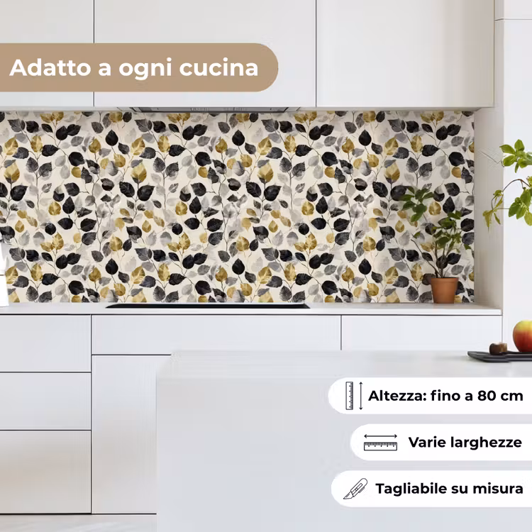 Schienale cucina - Botanico - Oro - Nero — 7