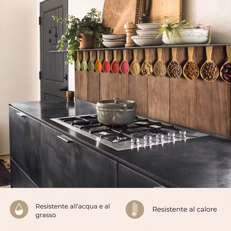 Schienale cucina - Cucchiai - Erbe - Legno — 5