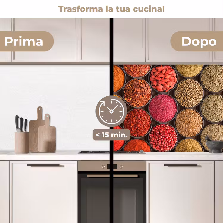 Schienale cucina - Erbe - Ciotole - Colore - Struttura — 3