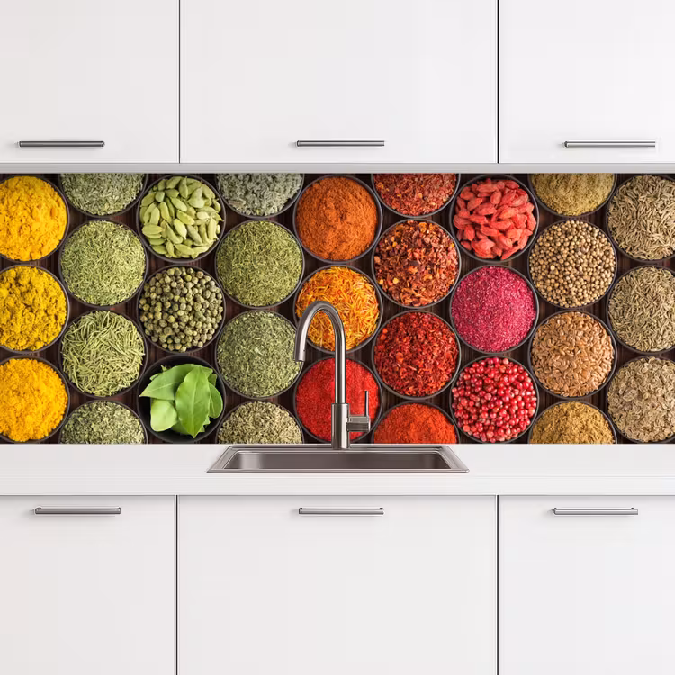 Schienale cucina - Erbe - Ciotole - Colore - Struttura — 4