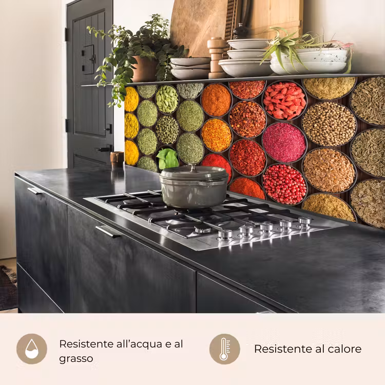Schienale cucina - Erbe - Ciotole - Colore - Struttura — 5